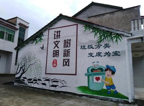 罗田墙绘是现在流行的墙体广告