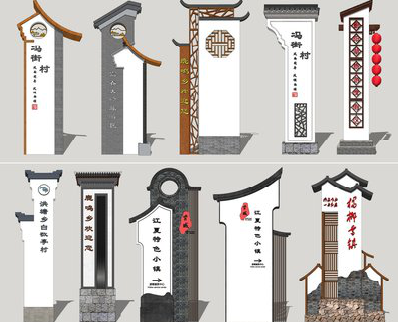 罗田美丽乡村标识标牌有哪些分类？