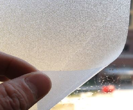 罗田玻璃门外面粘广告用什么材料好？